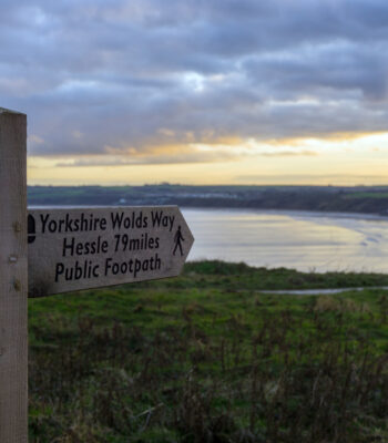 Signpost Yorskshire Hessle Walks IIn Filey